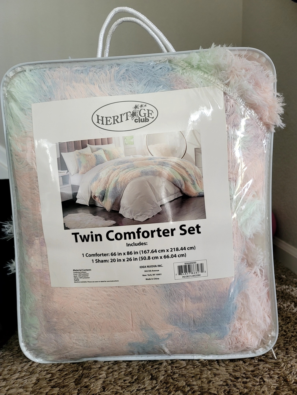 Heritage Pastel Multi Twin Comforter Set